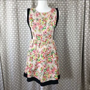 ErGuo Minty Gogo Floral Cotton Dress Lace Mini S